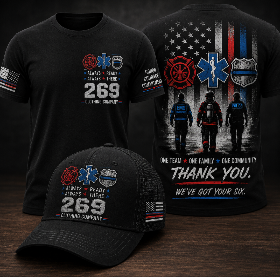 269 Clothing Company — First Responder tribute tee