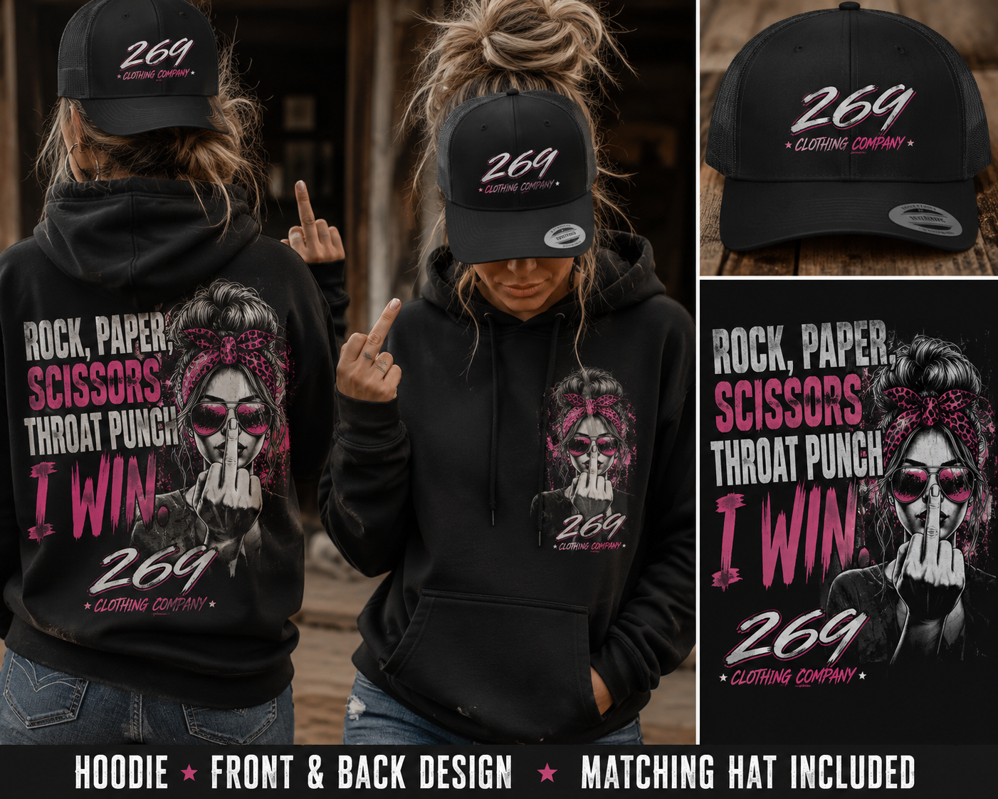 269 Clothing Company hoodie and hat set