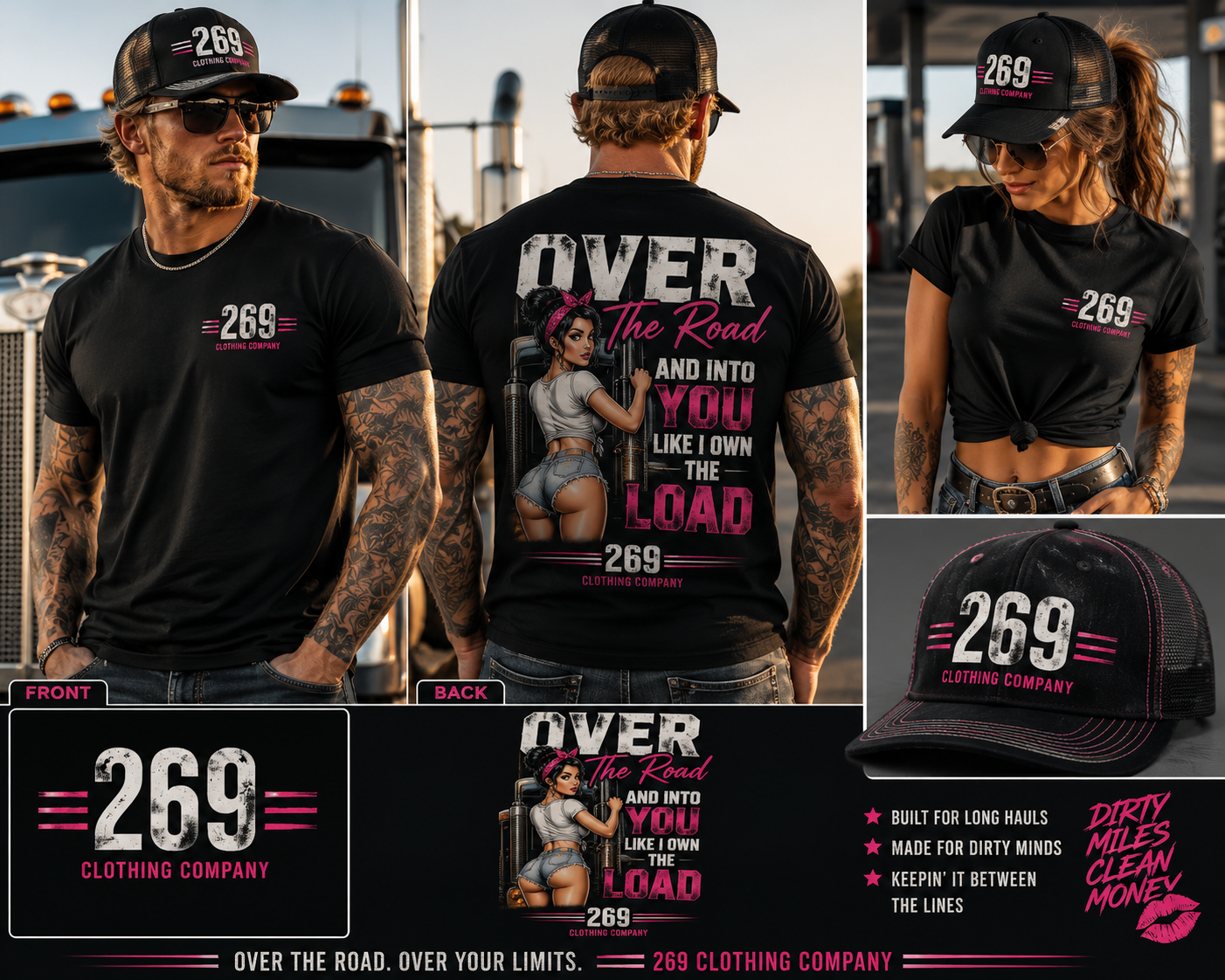 269 Clothing Company merchandise collection display