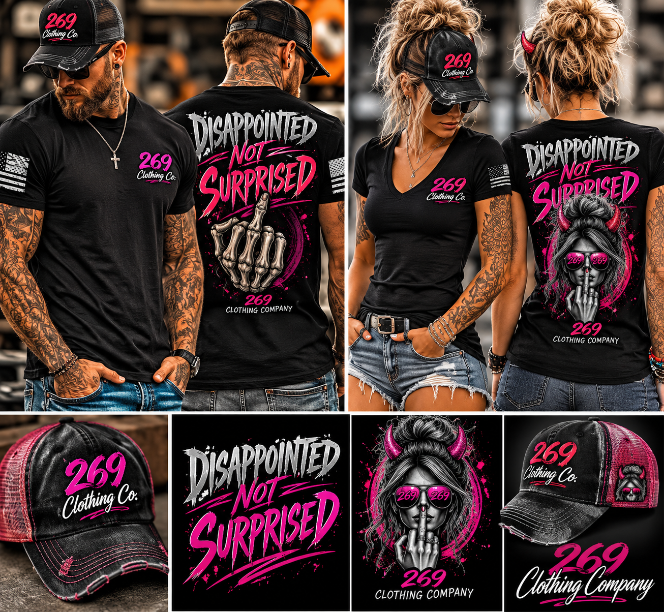 269 Clothing Company — merchandise collection display
