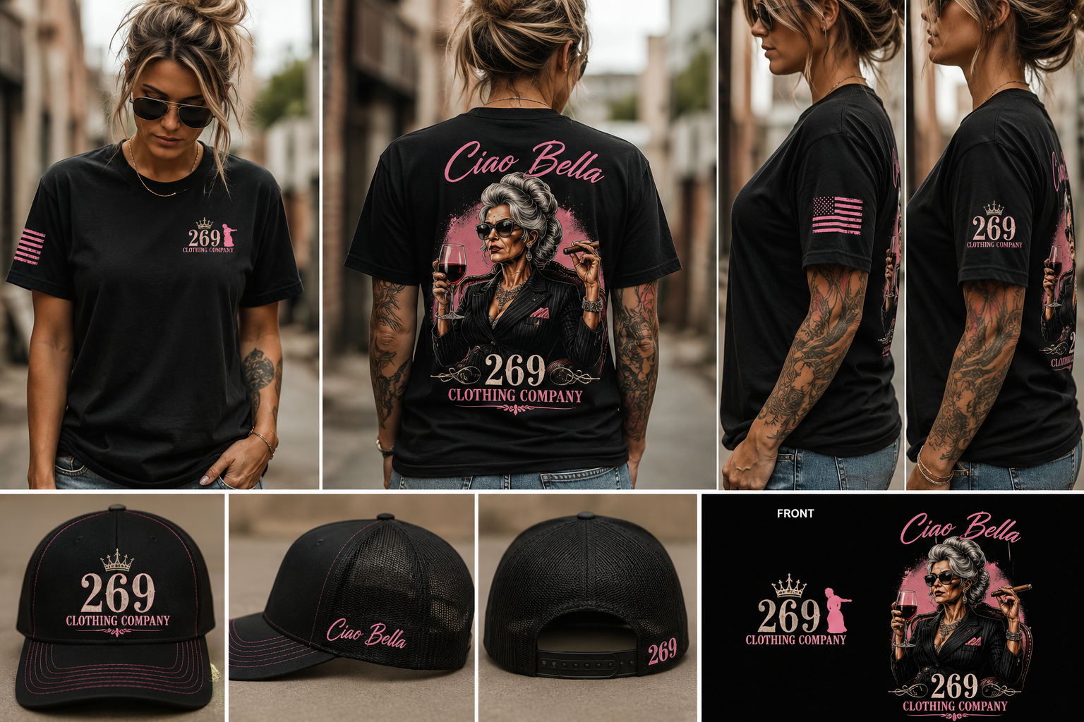 269 Clothing Company merchandise collection display
