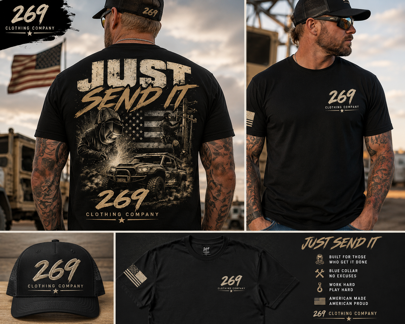 269 Clothing Company Just Send It tee