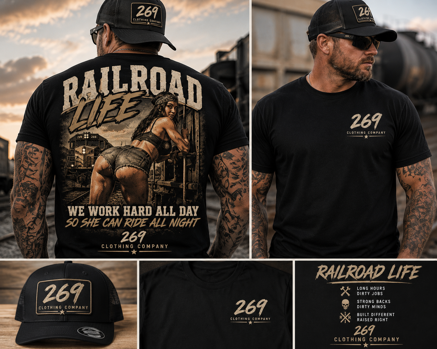 269 Clothing Company Railroad tee